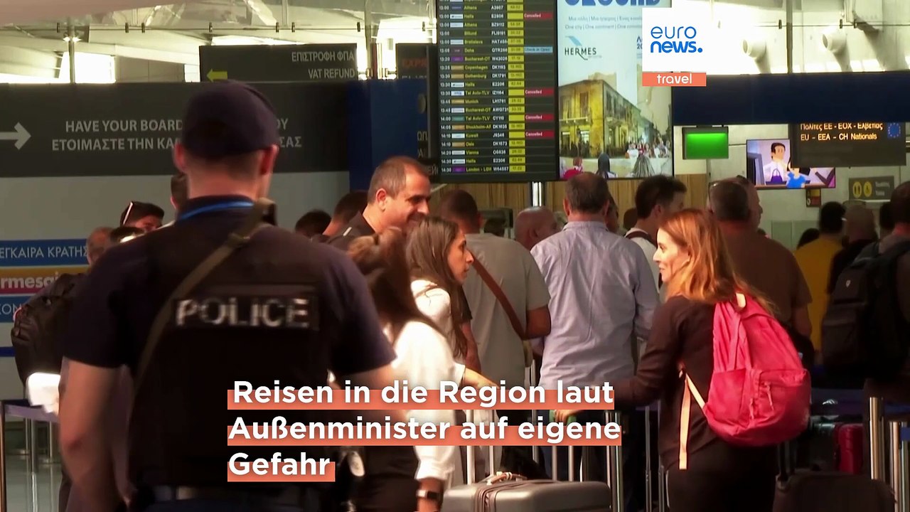 Zypern warnt: Keine Rückholflüge mehr aus dem Nahen Osten