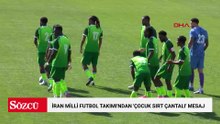 İran Milli Futbol Takımı'ndan, ölen çocuklar için 'çocuk sırt çantalı' mesaj