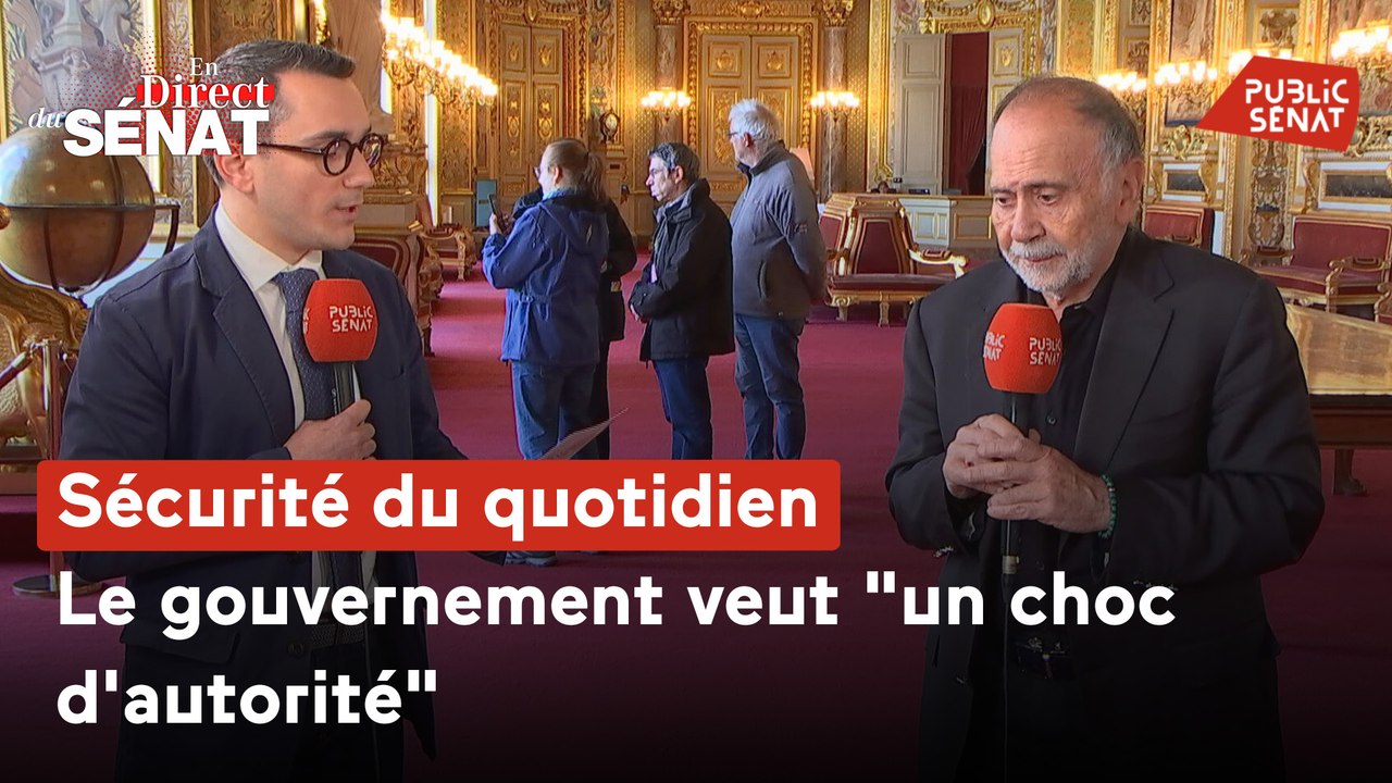 En direct du Sénat - Sécurité du quotidien : le gouvernement veut "un choc d'autorité"