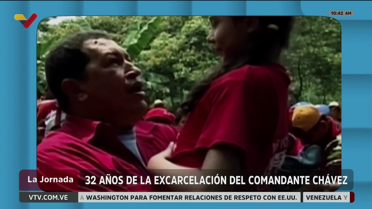 Venezuela conmemora 32 años de la excarcelación del Comandante Chávez