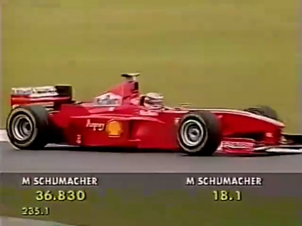 F1 – Michael Schumacher (Ferrari V10) lap in qualifying – Argentina 1998