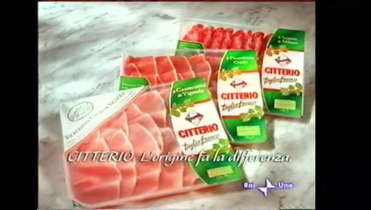 Pubblicità/Bumper anno 2004 2 Maggio RAI 1 - Citterio