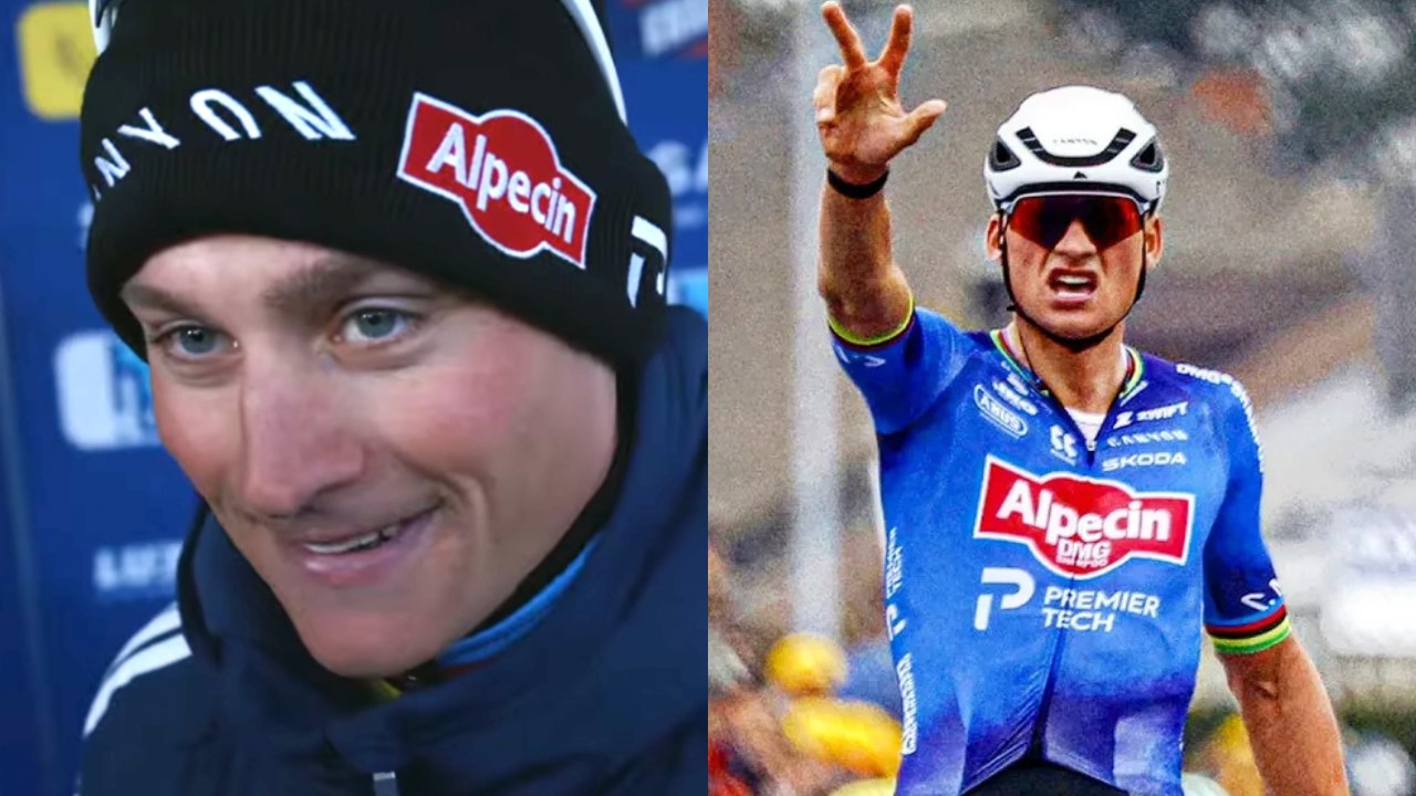 E3 Saxo Classic 2026 - Mathieu van der Poel après sa troisième victoire consécutive sur l'E3 Saxo Classic !