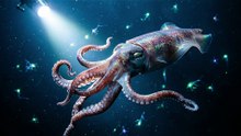 Giant Squid Deep Sea Encounter