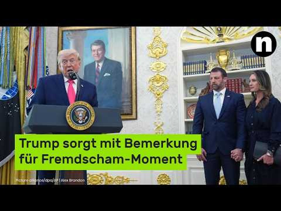 Donald Trump sorgt mit Bemerkung über Minister-Ehefrau für Fremdscham-Moment
