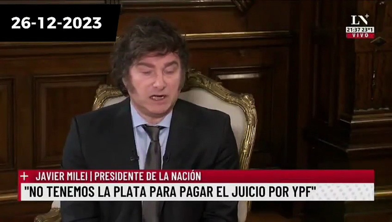 Milei quería poner un impuesto para pagarle un bono perpetuo a un fondo buitre
