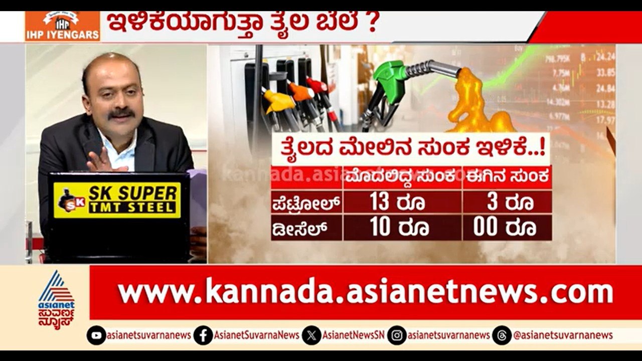 ಪೆಟ್ರೋಲ್ & ಡೀಸೆಲ್ ಮೇಲಿನ ಸುಂಕ ಇಳಿಕೆ; ಬೆಲೆ ಕಡಿಮೆಯಾಗುತ್ತಾ? | News Hour | Fuel Tax Cut | Petrol Price