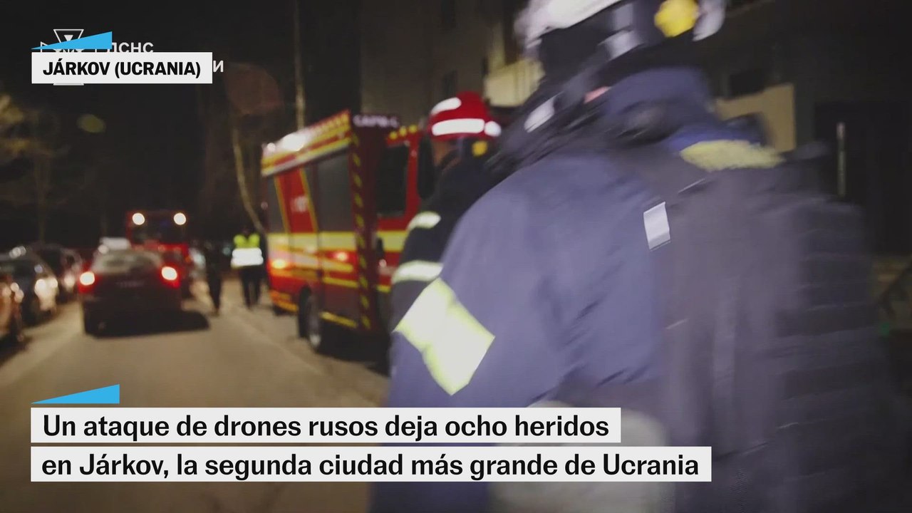 Un ataque de drones rusos deja ocho heridos en Ucrania