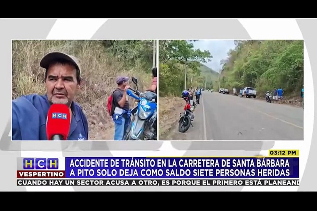 Al menos siete personas heridas deja aparatoso accidente en Santa Bárbara