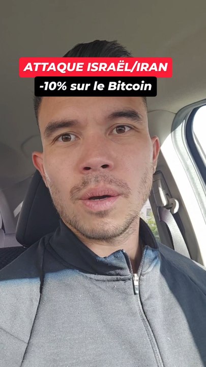 BOUM ! L’attaque sur l’Iran vient de rincer le marché... -10% sur le Bitcoin en quelques heures. 📉​#Bitcoin #Trading #Crash #Iran #CryptoFr