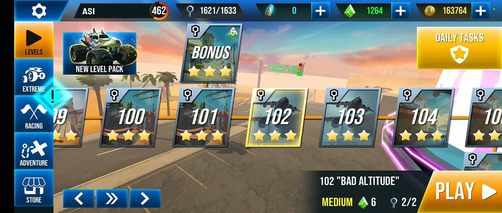 Impossible Level 101 "BAD ALTITUDE" – Is This Even Possible?! 😱🔥 | Stunt Car Extreme