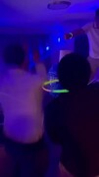 Man Falls Off Table At Party