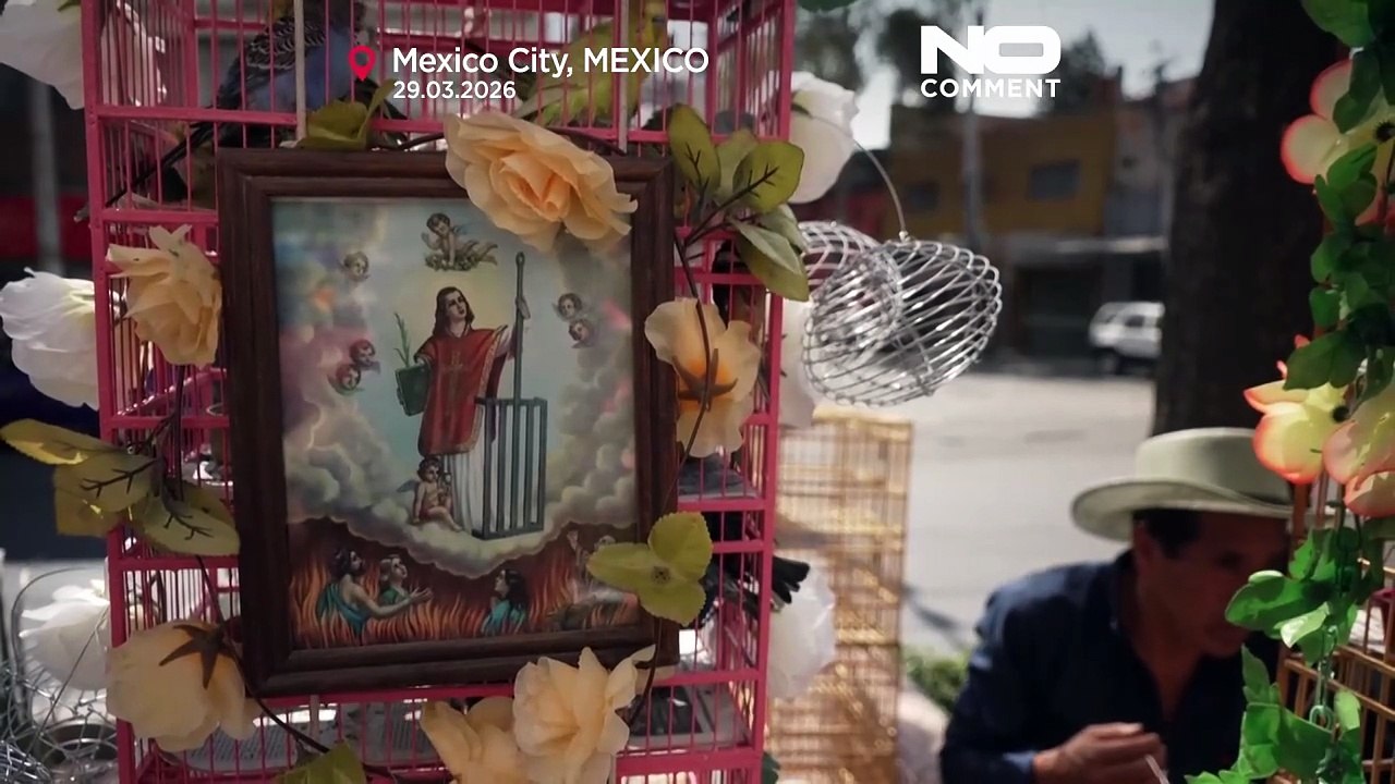 Así mantienen en Ciudad de México la tradicional venta de pájaros del Domingo de Ramos