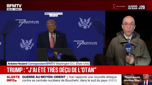 Guerre au Moyen-Orient: Donald Trump déclare avoir été très déçu de l'OTAN