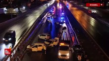 İstanbul Ataşehir'de zincirleme kaza meydana geldi