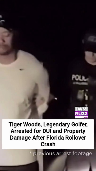 Tiger Woods, Legendary Golfer, Arrested for DUI and Property Damage After Florida Rollover Crash