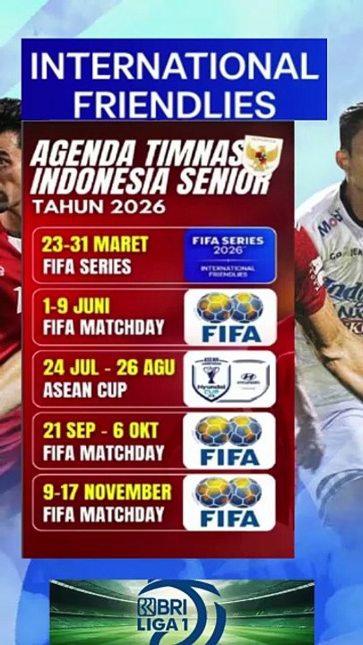 Jadwal Timnas Sepak bola di tahun 2026