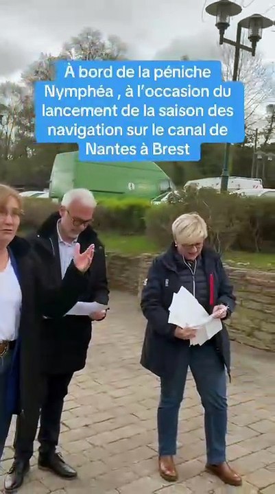 Lancement de la saison de navigation sur le canal de Nantes à Brest, à Guémene-Penfao