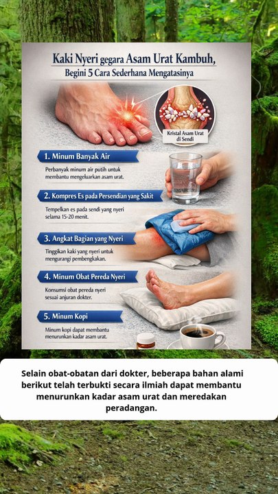 Kaki Nyeri Gegara Asam Urat Kambuh Begini 5 cara untuk mengatasi nya