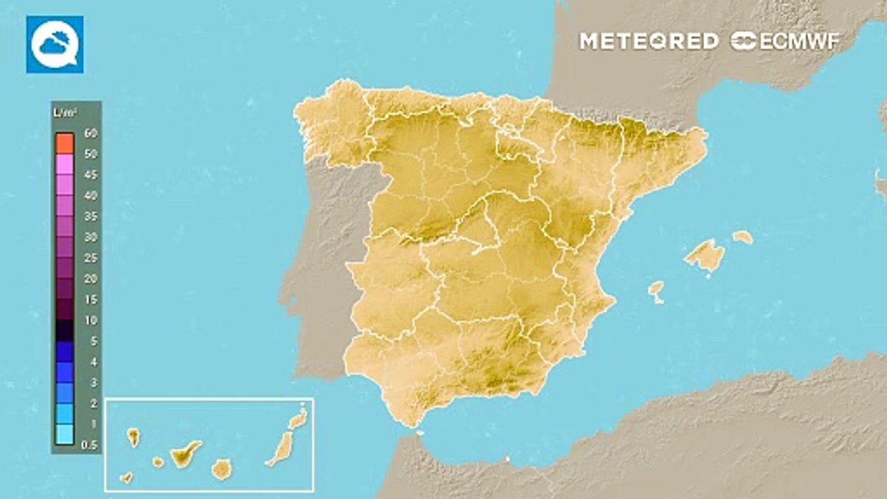 Hasta 100 l/m2 en el extremo norte peninsular