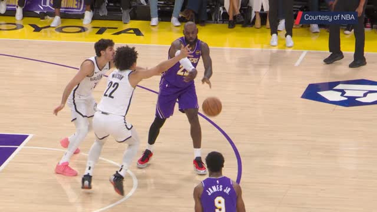 LeBron to Bronny: the first father-son assist in NBA history