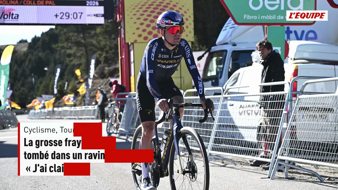 Tom Pidcock après être tombé dans un ravin sur la 5e étape du Tour de Catalogne : « J'ai clairement échappé à la mort » - Cyclisme - Tour de Catalogne