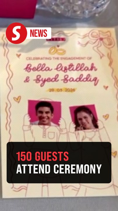 Simple engagement ceremony: Syed Saddiq and Bella to tie the knot