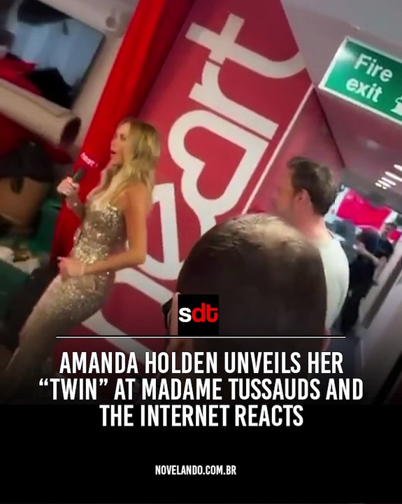 Amanda Holden unveils her “twin” at Madame Tussauds and the internet reacts