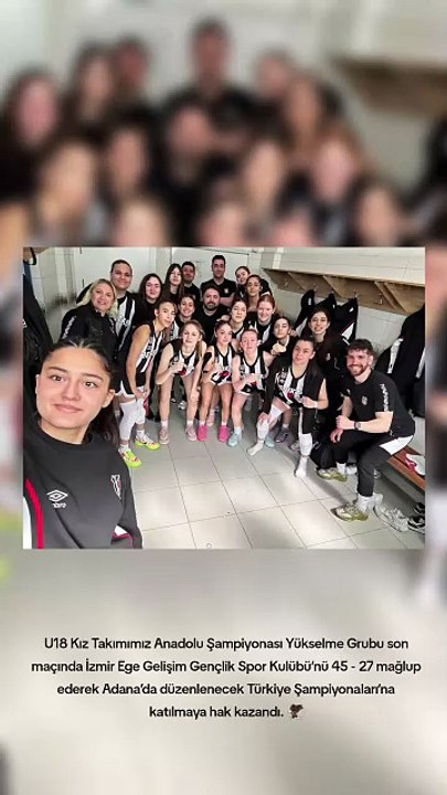 U18 Kız Takımımız Anadolu Şampiyonası Yükselme Grubu son maçında İzmir Ege Gelişim'i 45 - 27 yensi.
