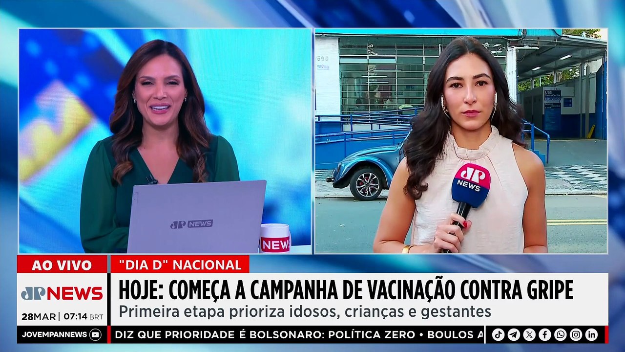 Campanha de vacinação contra gripe começa neste sábado (28); saiba detalhes