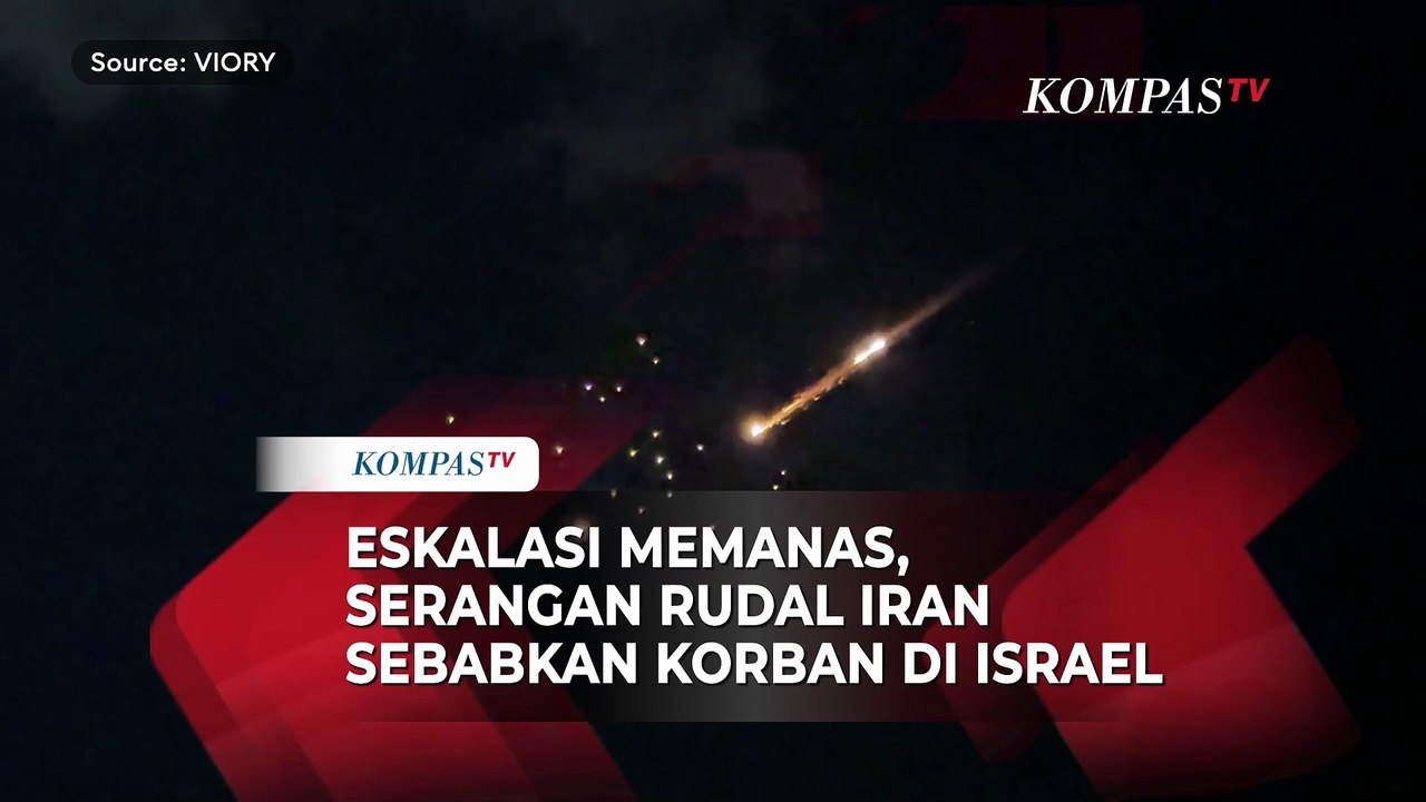 Eskalasi Memanas, Ledakan Rudal Terangi langit Malam Israel, Sebabkan Korban di Tel Aviv