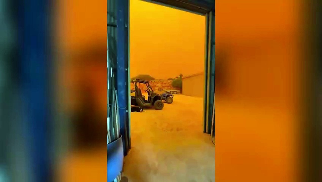 Tropical Cyclone Narelle stirs up a huge dust storm in Western Australia