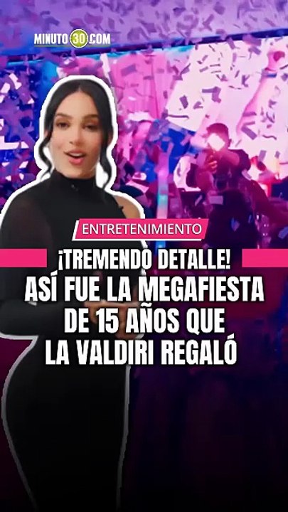 Andrea Valdiri le regaló una fiesta de 15 años inolvidable a 15 de sus seguidoras en Barranquilla.