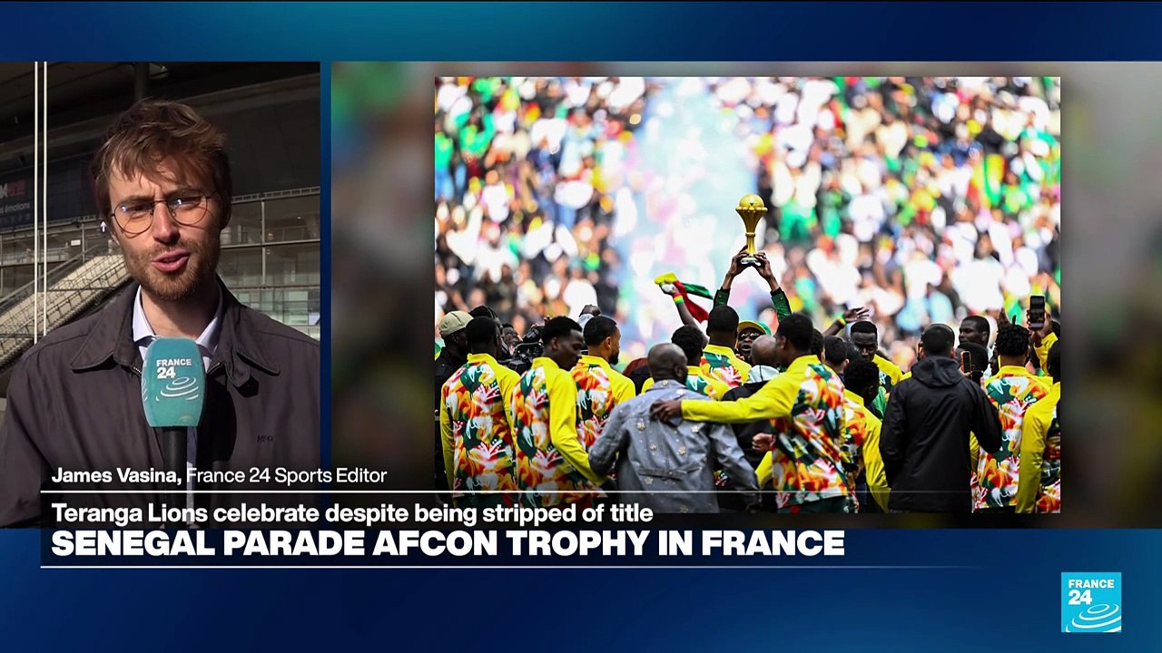 Senegal celebrate AFCON win at Stade de France after title loss