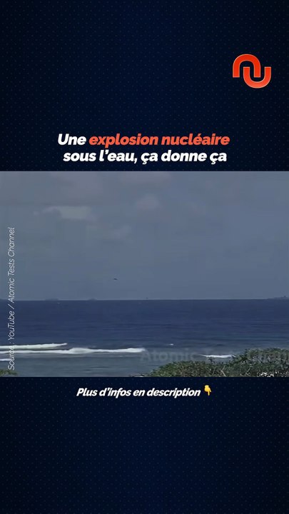 Voici une explosion nucléaire sous-marine