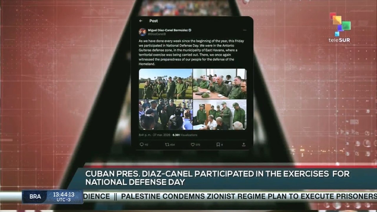 Cuba: President Miguel Díaz-Canel participated in the territorial defense exercise