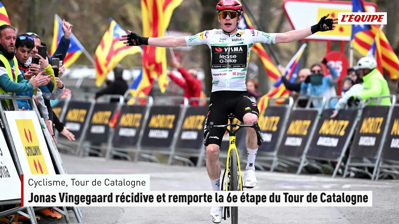 Jonas Vingegaard récidive et remporte la 6e étape du Tour de Catalogne - Cyclisme - Tour de Catalogne