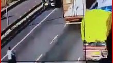 CCTV Exposes Alleged Negligence: RTO Officer Stops Lorry Mid-Highway, Triggers Major Crash Near Devanahalli