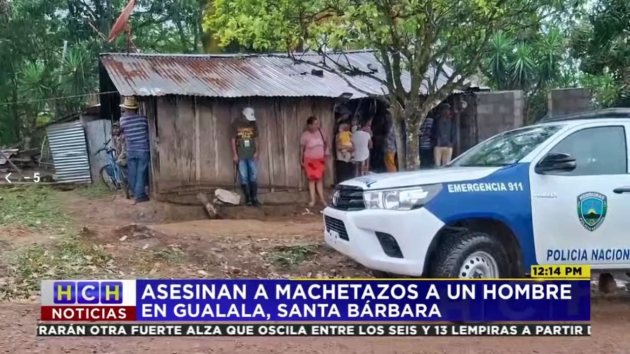 A machetazos asesinan a hombre en Gualala, Santa Bárbara