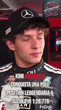 Antonelli: Pole da Sogno a Suzuka! 🔥🏎️ #kimiantonelli #mercedes #f1