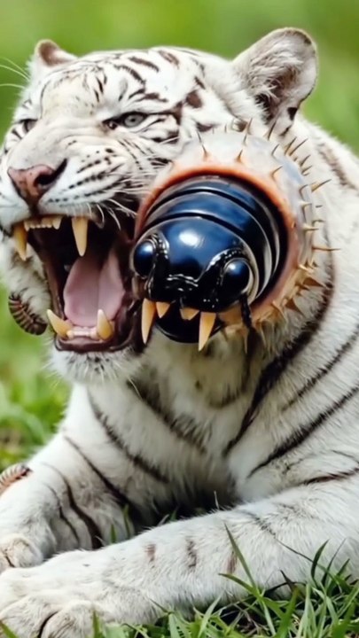Brave Monkey Plays With Giant White Tiger 😱🐯