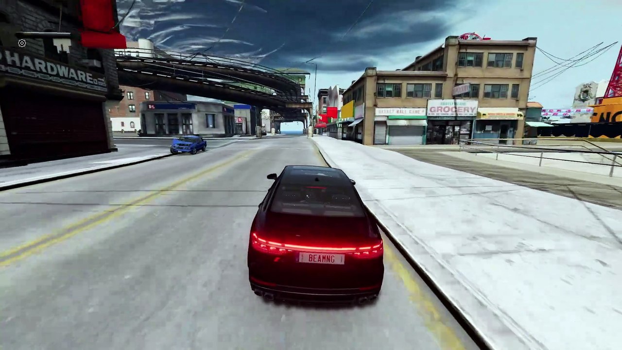 Meditative Driving in Liberty City with plot twist： world wants to kill you in BeamNG