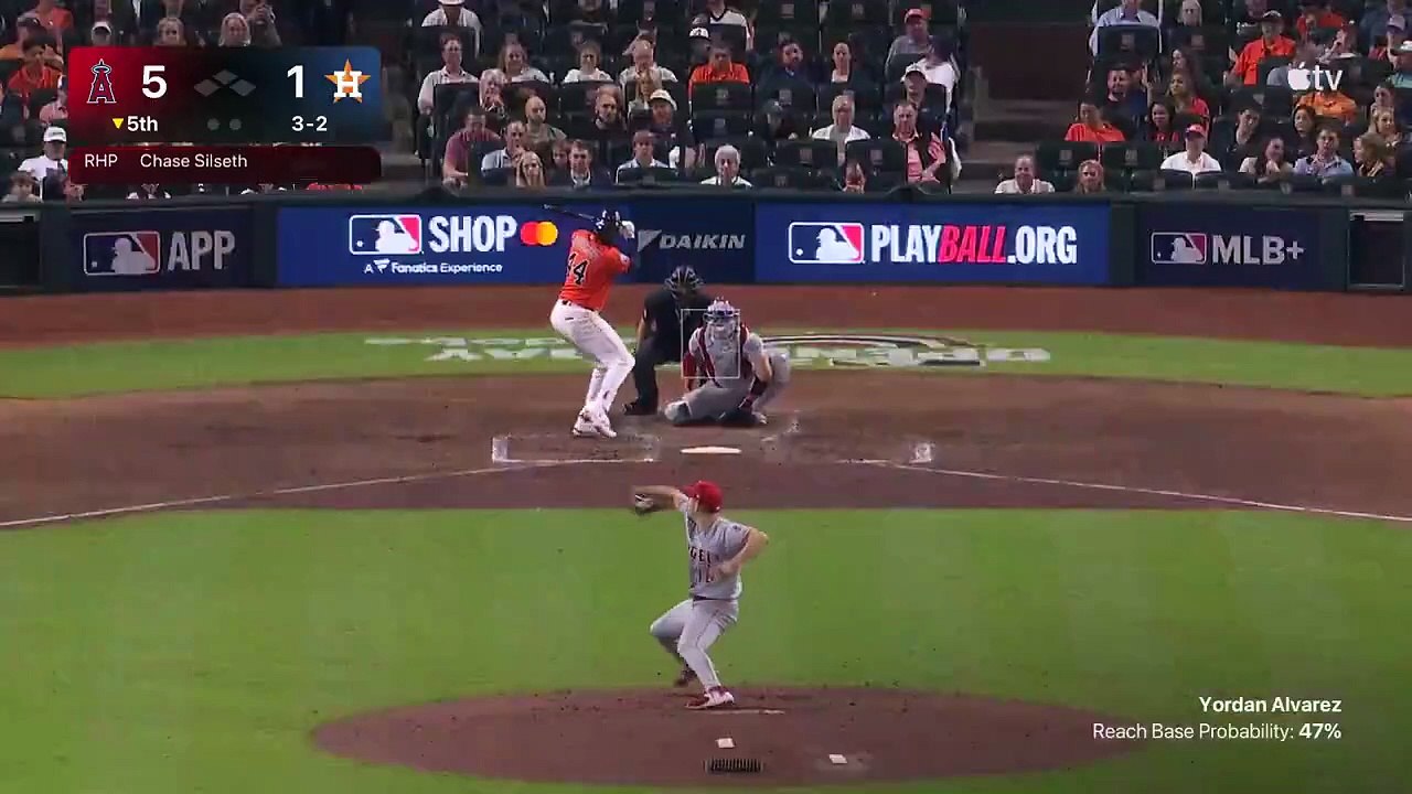 Ahora sí, Yordan Álvarez la puso en las gradas