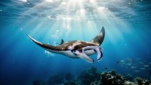 Manta Ray Giant Ocean Glide