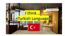 Turkish Language- Learn How to Say "I THIINK in Turkish.