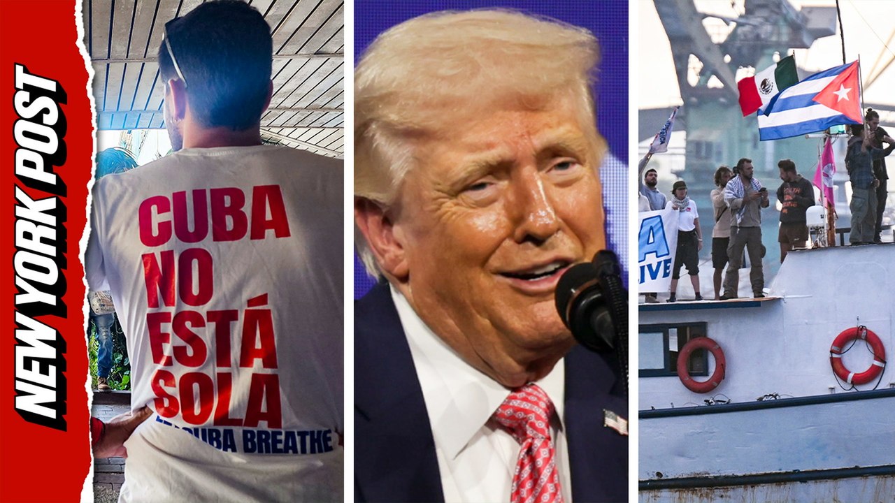 Trump says, 'pretend I didn't say that,' after telling crowd Cuba is next