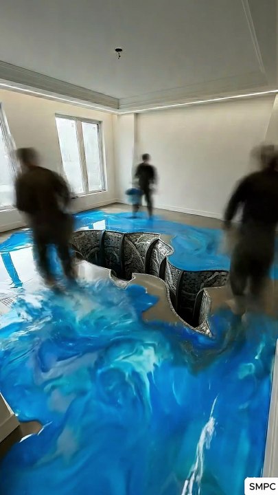 Fish Aquarium Floor.SMPC #trending #viral#flooring #shorts