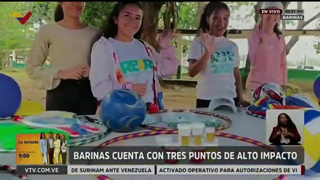 En el edo. Barinas niños y niñas disfrutan de espacios recreativos durante la Semana Mayor