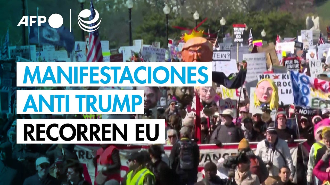 Manifestaciones anti Trump recorren Estados Unidos y traspasan fronteras