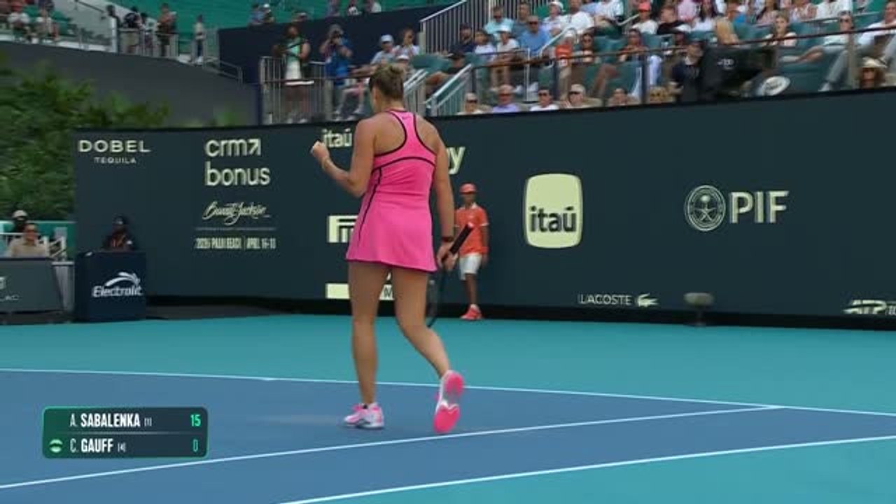 Sabalenka claims Miami final to follow up India...